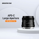 Brightin Star MF 50mm F1.8 XF Black APS-C