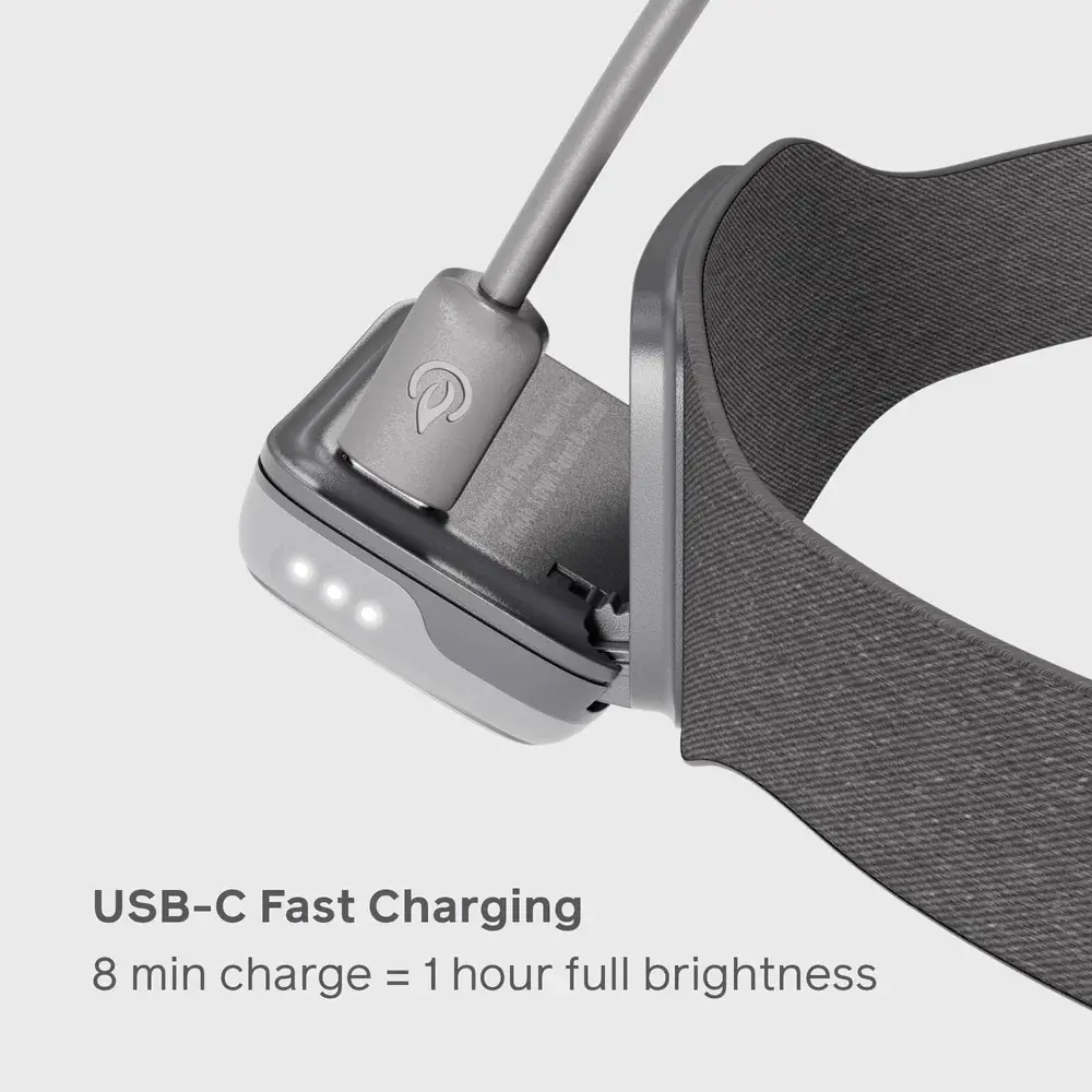 BioLite Range 300 USB-C Şarjlı Kafa Lambası - Midnight Gray