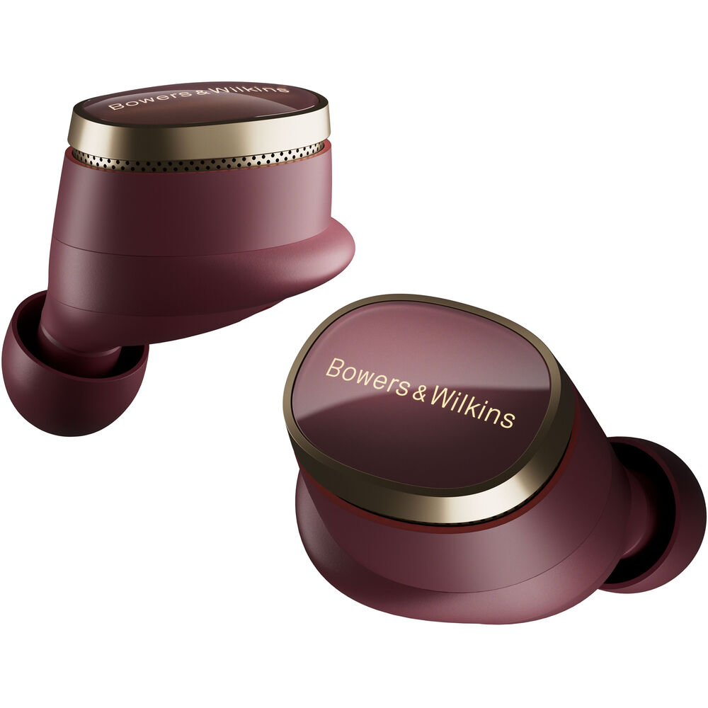 Bowers & Wilkins Pi8 - True Wireless ANC Premium Kulak İçi Bluetooth Kulaklık, Dark Burgundy