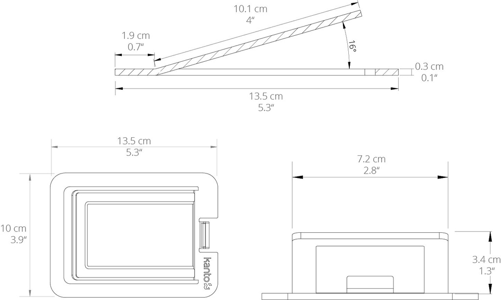KANTO S2 Masaüstü Hoparlör Standları, Küçük Hoparlörler İçin - Siyah (Çift)