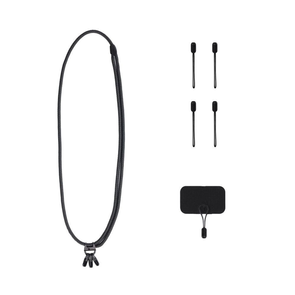 Mobile Crossbody Strap Çok Fonksiyonlu Telefon Askısı - Black