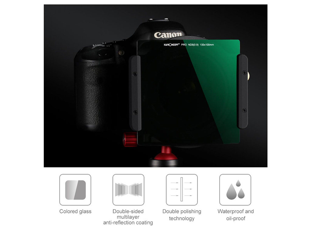K&F Concept 100x100 Sistem ND8 3-Stop Filtre