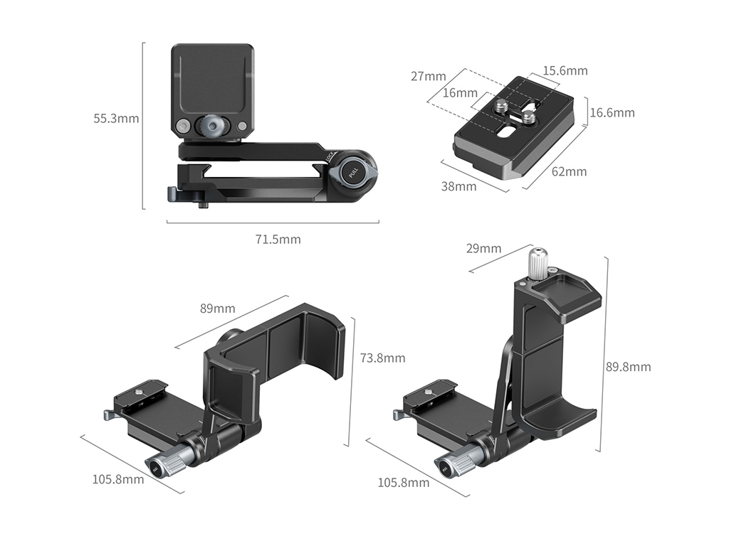 SmallRig 4695 Aynasız Kameralar ile Uyumlu Powerbank Tutucu