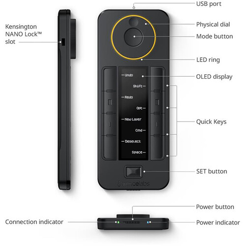 Xencelabs Quick Keys Remote Kısayol Kumandası