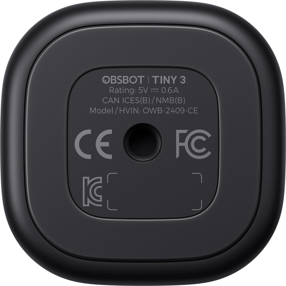 OBSBOT Tiny 3 AI Webcam