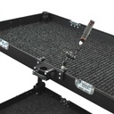 Aluminum plate set with 35mm pipe holder +2x Quick clamp with threaded hole and adapter 3/8" to 1/4"