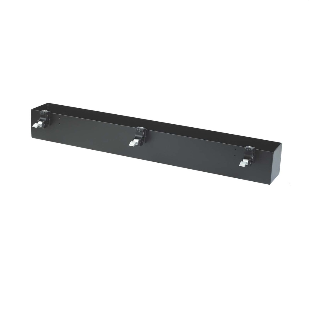 Box Long with 3x Quick Clamps with threaded hole and adapter 3/8" to 1/4"