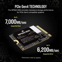 Corsair MP600 MINI 1TB M.2 2230 NVMe PCIe 4.0 Gen4 SSD /CSSD-F1000GBMP600MNR2