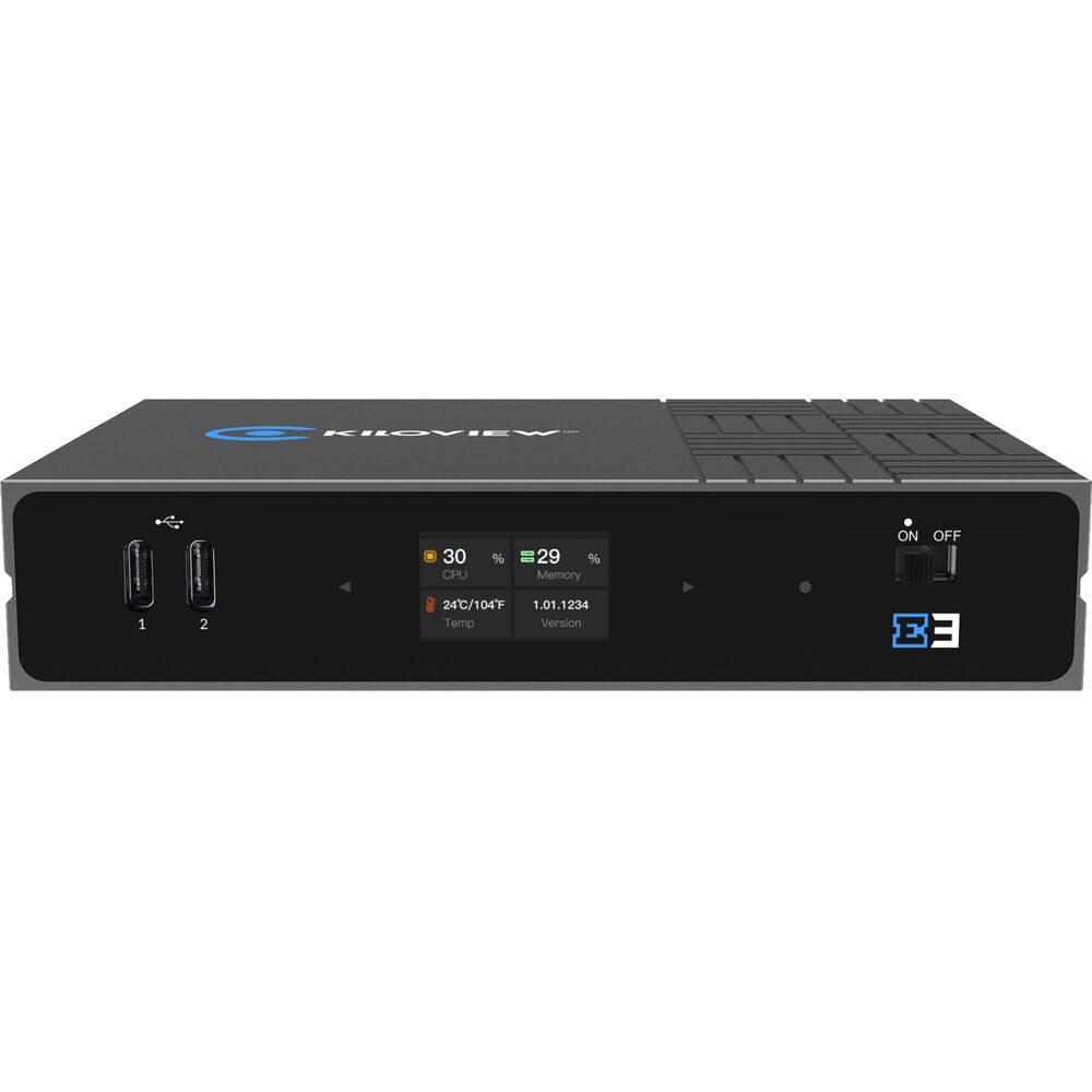 Kiloview E3 H265 Dual Channel 4K HDMI&SDI to NDI|HX, SRT, RTMP Video Encoder