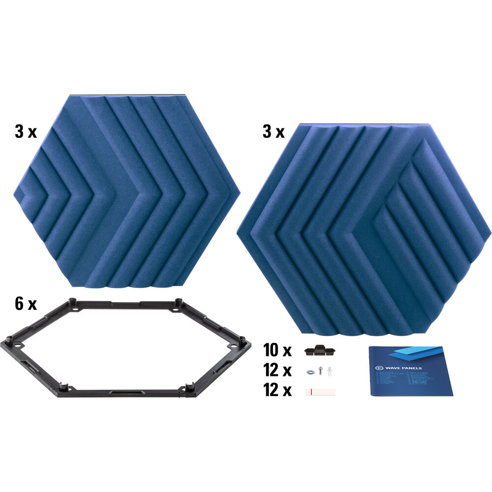 Elgato 10AAL9901 Wave Panels Starter Set Mavi Akustik Ses Yalıtım Köpüğü