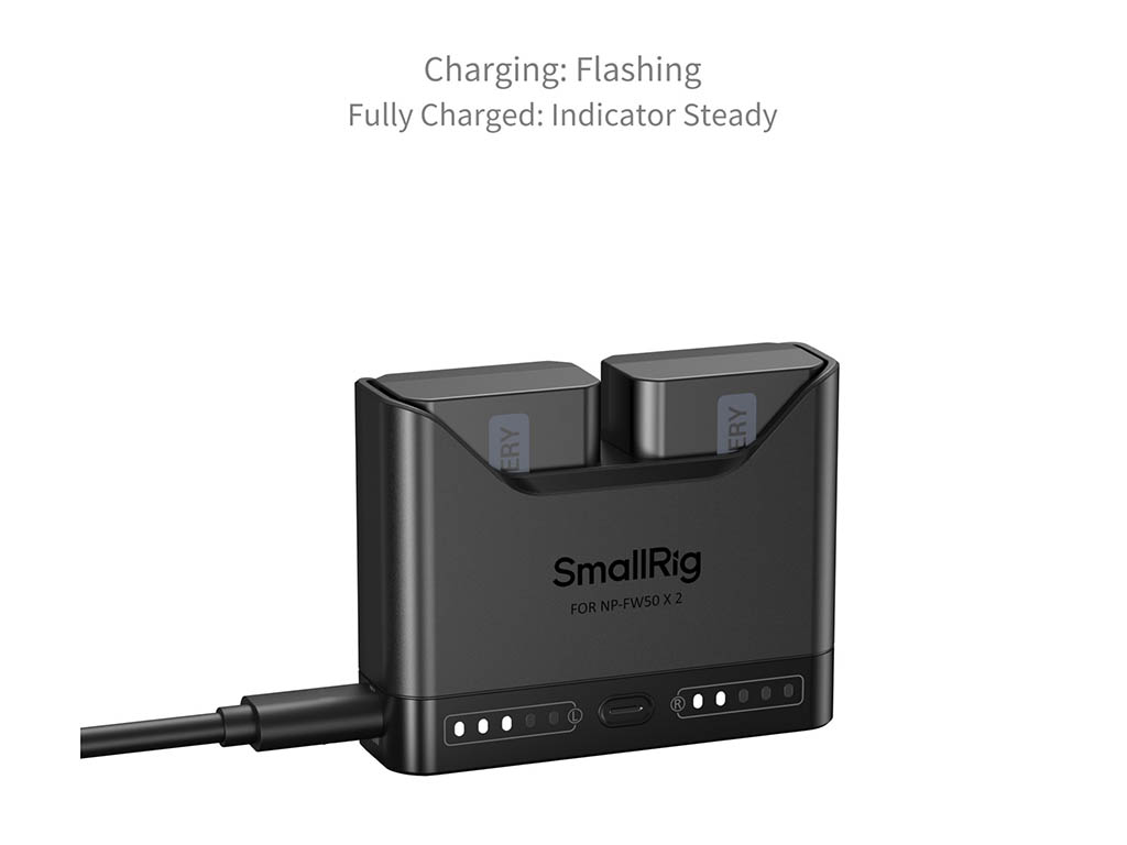 SmallRig 5488 Sony NP-FW50 Turbo Hızlı 2 Batarya + Şarj Kiti