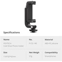 PGYTECH Smartphone Cold Shoe Tripod Mount