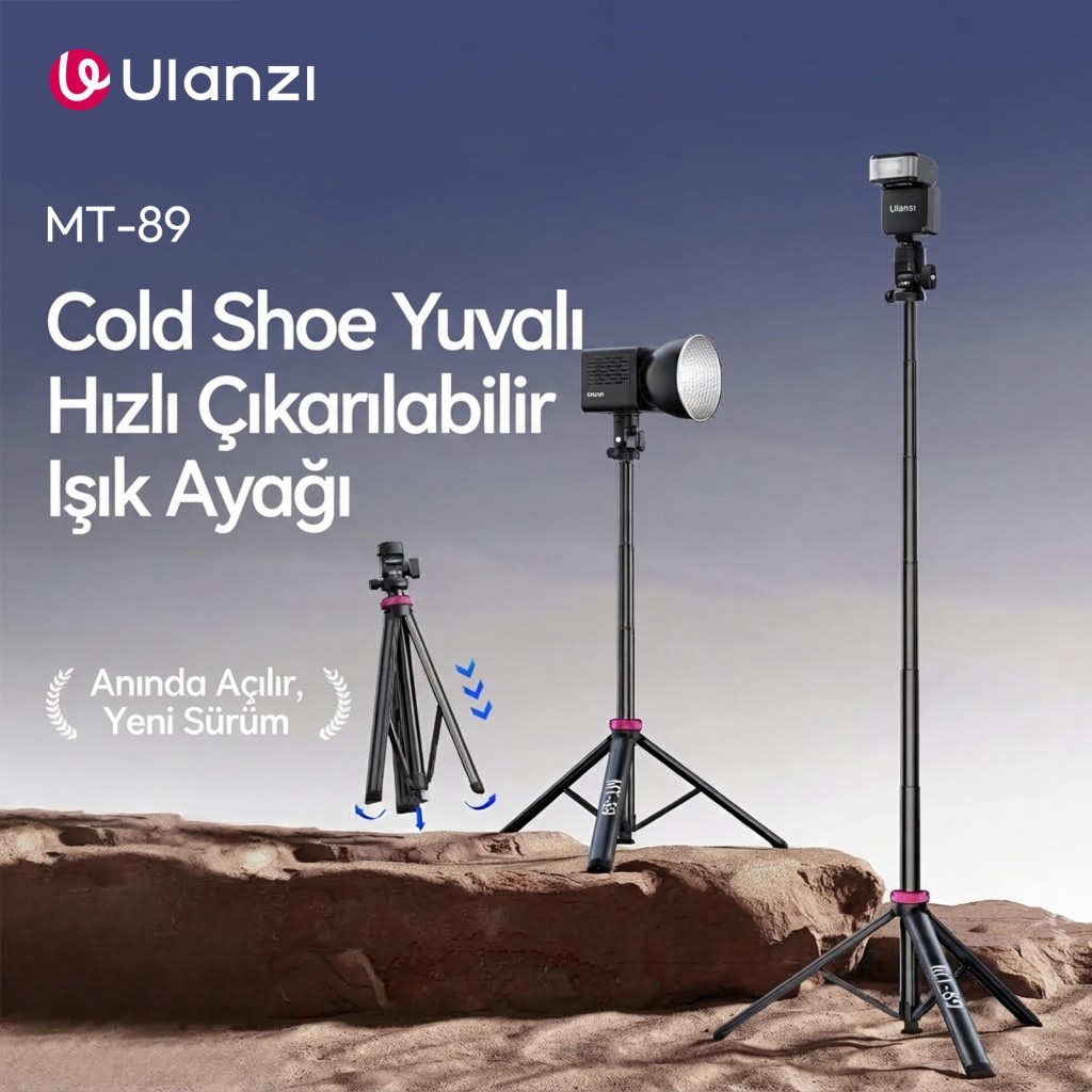 Ulanzi MT-89 200cm Quick Release 360 Panoramic Işık Standı Tripod - T082A