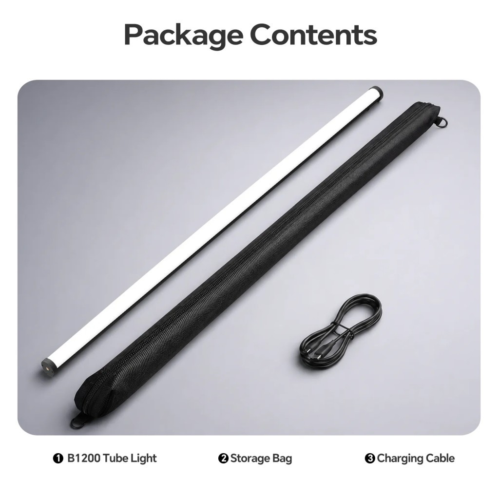 Photoolex B1200 120 cm 38W APP Kontrollü RGB Tube LED Işık - LS-158PL-01