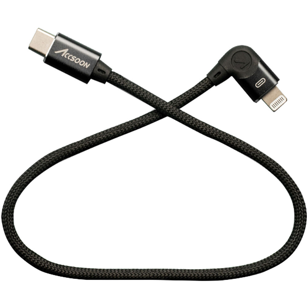 Accsoon USB-C Male to Lightning Male Kablo (30cm)