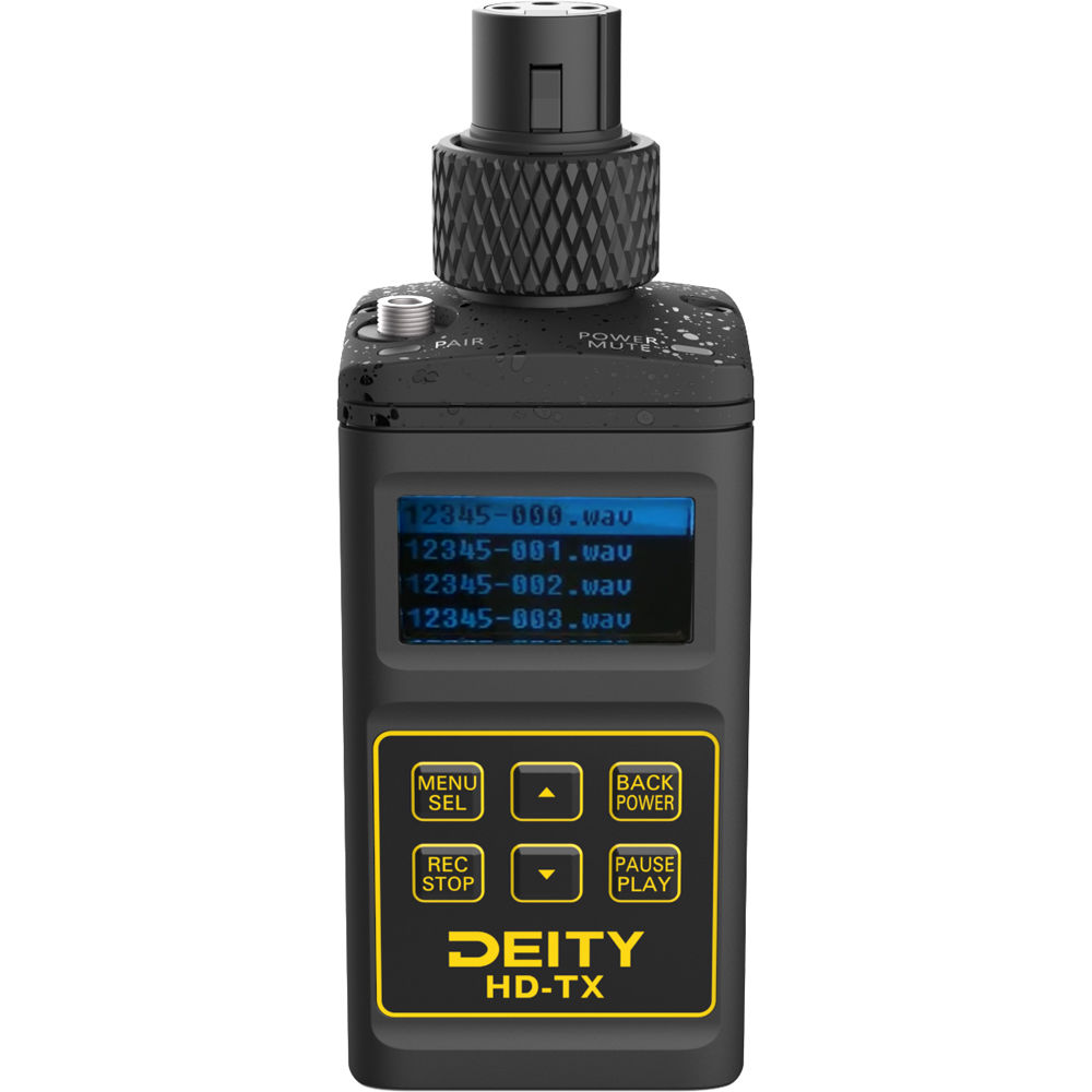 Deity Microphones HD-TX Plug-On Transmitter with Built-In Recorder (2.4 GHz)