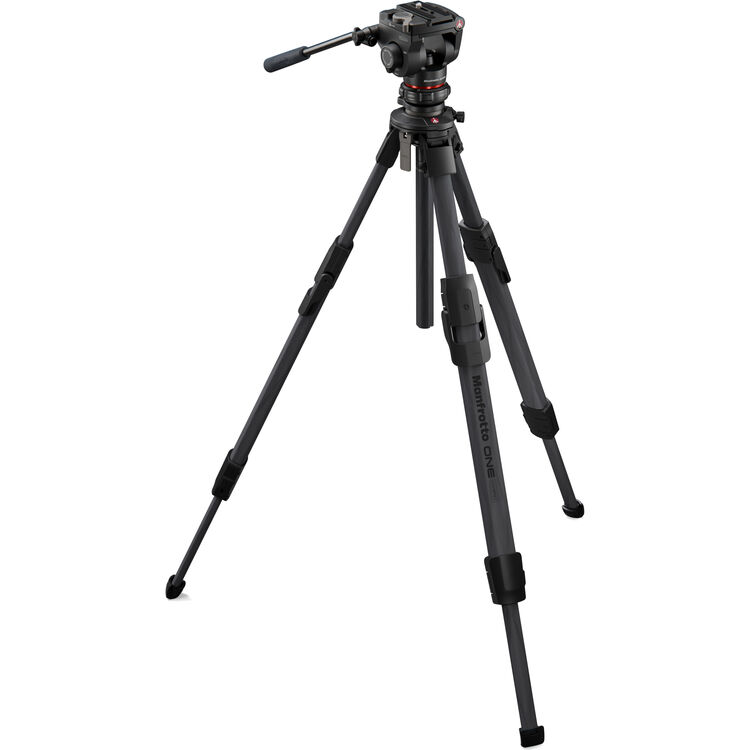 Manfrotto MKONEC-500X One Karbon Tripod ve 500X Akışkan (Fluid) Video Başlık