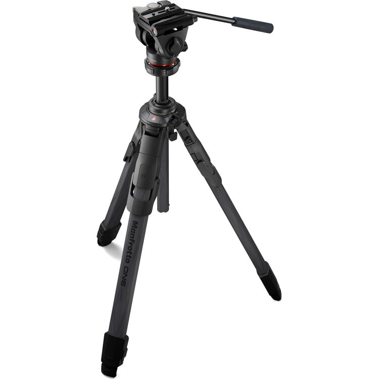 Manfrotto MKONEC-500X One Karbon Tripod ve 500X Akışkan (Fluid) Video Başlık