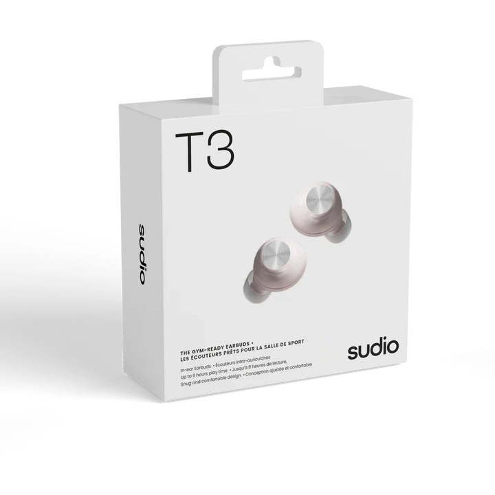 Sudio T3 Pink - Kablosuz Kulak İçi Kulaklık