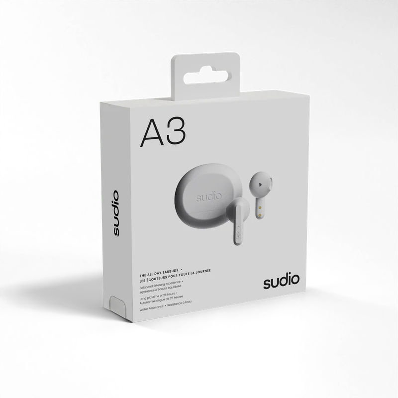 Sudio A3 Kablosuz (True Wireless) Kulak İçi Kulaklık | White