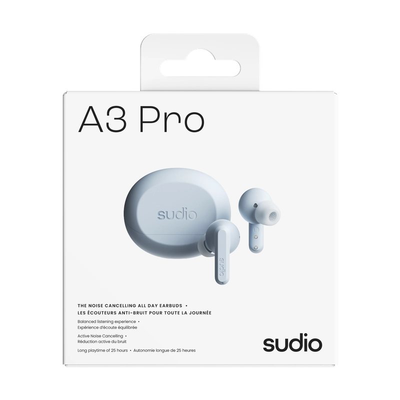 Sudio A3 Pro ANC True Wireless Kulak İçi Kulaklık | Fog White