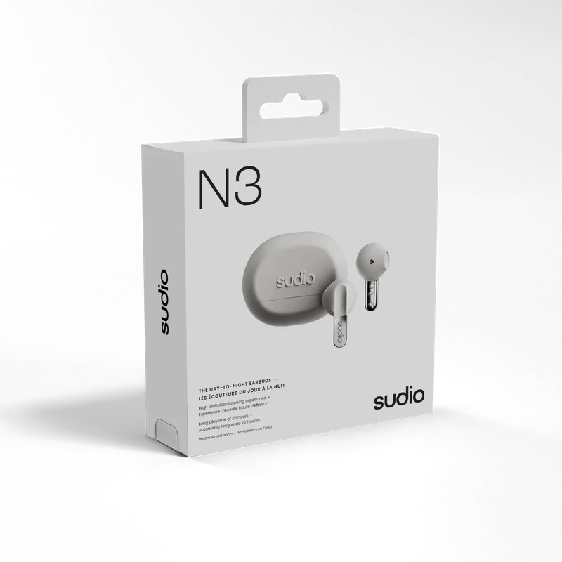 Sudio N3 Kablosuz (True Wireless) Kulak İçi Kulaklık | White