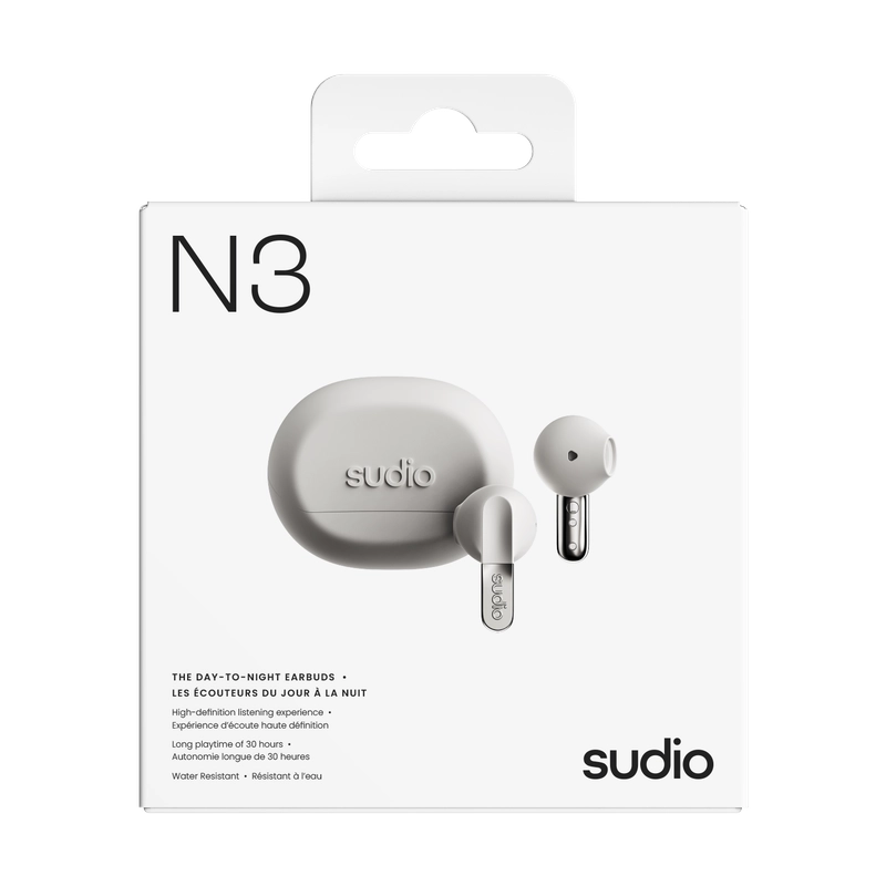 Sudio N3 Kablosuz (True Wireless) Kulak İçi Kulaklık | White