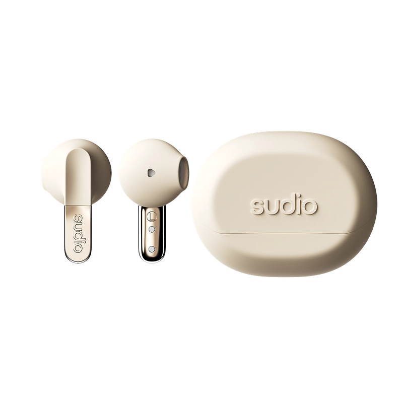 Sudio N3 Kablosuz (True Wireless) Kulak İçi Kulaklık | Golden Sand