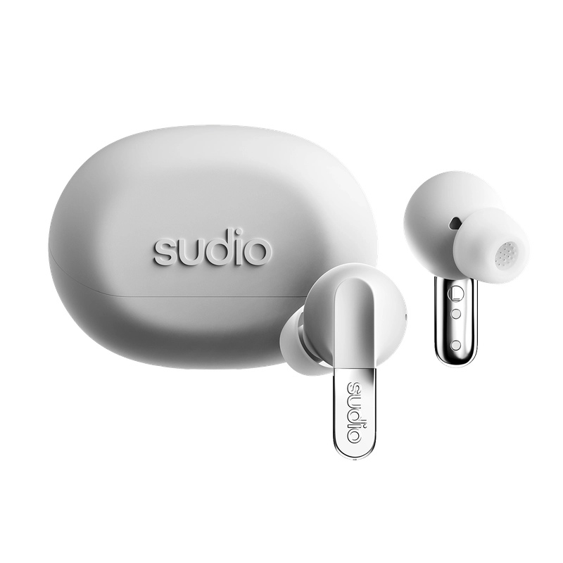 Sudio N3 Pro ANC True Wireless Kulak İçi Kulaklık | Chrome White