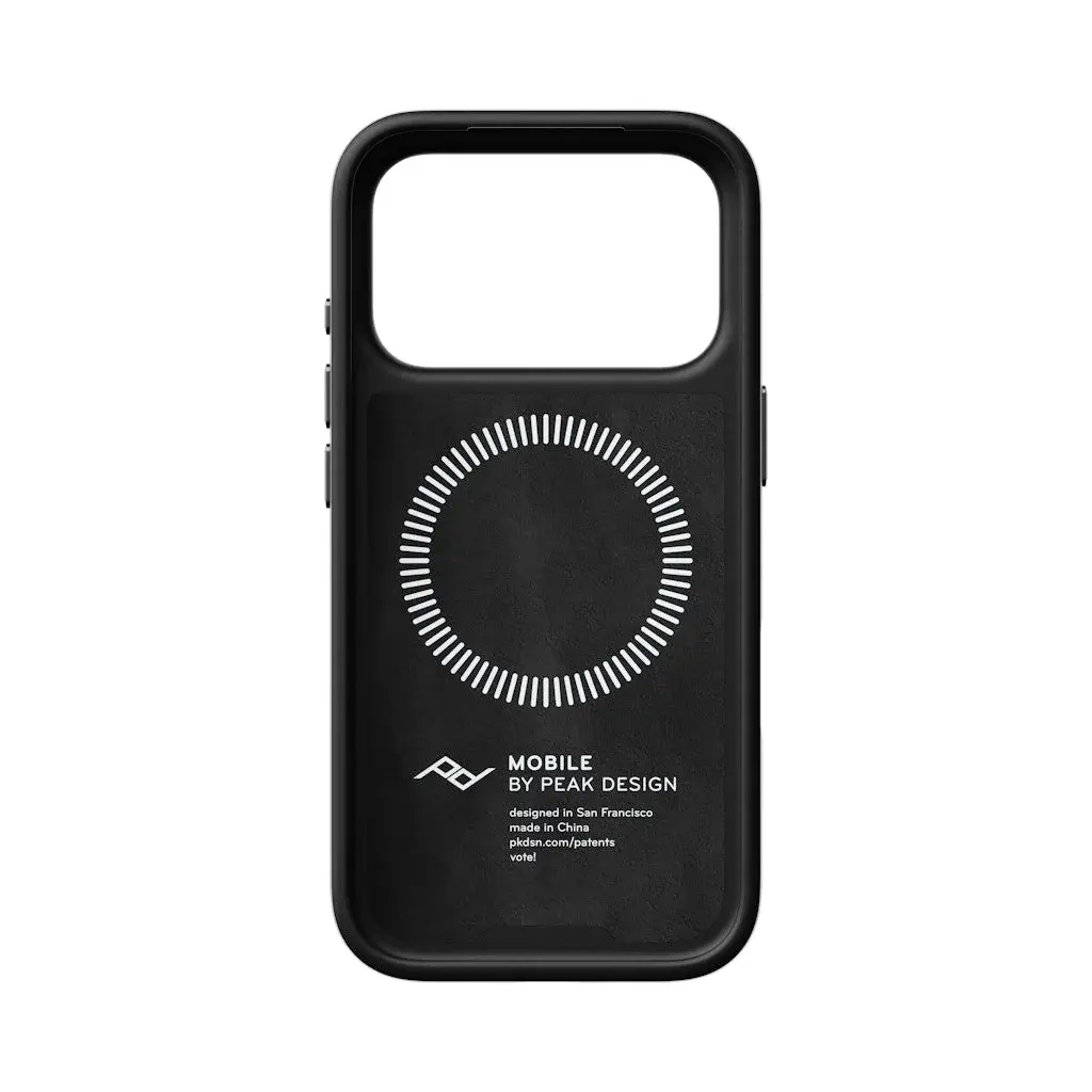 Peak Design SlimLink Case iPhone 18 Pro MagSafe Kılıf - Black Leather