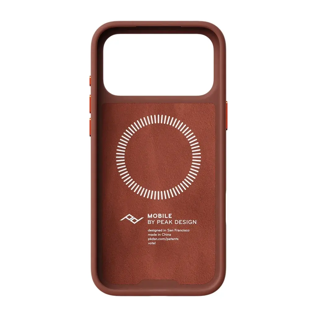 Peak Design SlimLink Case iPhone 18 Pro Max MagSafe Kılıf - Redwood Clarino