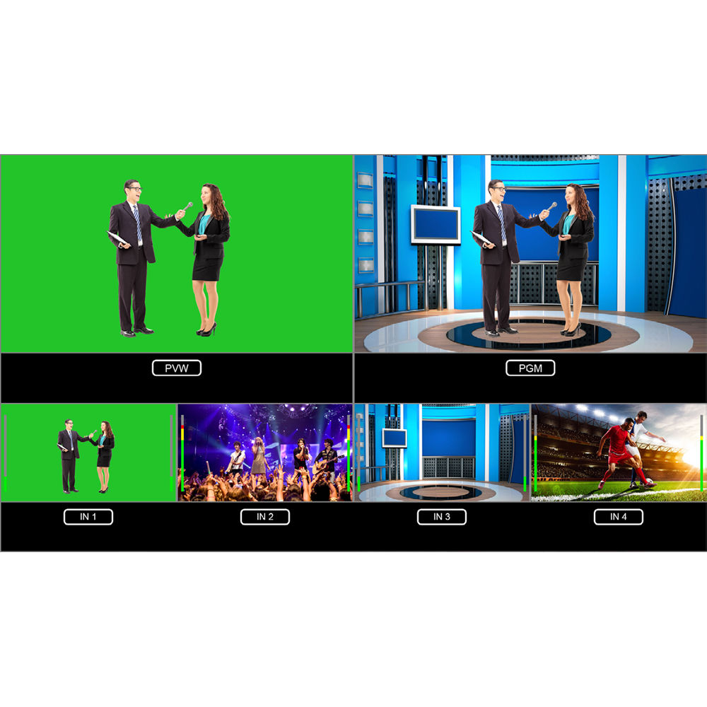 Lumantek ez-Pro VS4 4x1 Multiview Switcher for 3G-SDI and HDMI