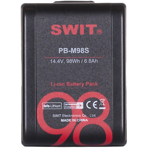 SWIT PB-M98S 98Wh V-Mount Pocket Batarya (D-Tap ve USB Çıkışlı)