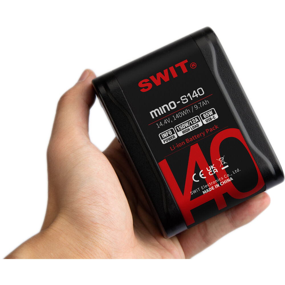 SWIT MINO-S140 140Wh V-Mount Pocket Batarya (D-Tap ve USB Çıkışlı)