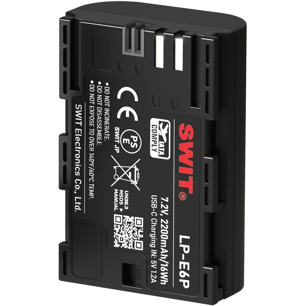 SWIT PowerCell LP-E6P USB-C Kamera Bataryası (Canon Uyumlu, 2200mAh)
