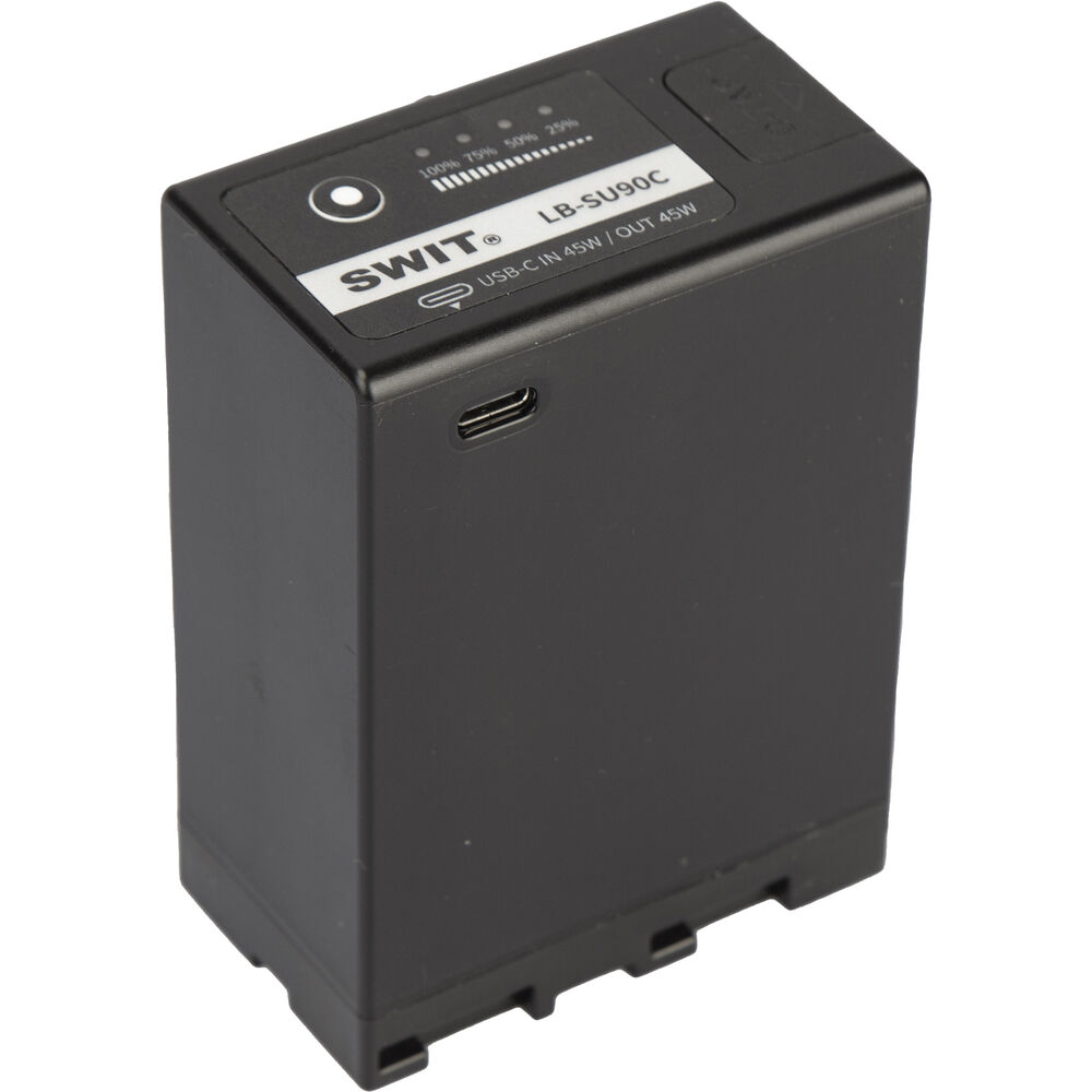 SWIT LB-SU90C 90Wh V-Mount Kamera Bataryası (Sony BP-U Uyumlu, D-Tap ve USB-C)