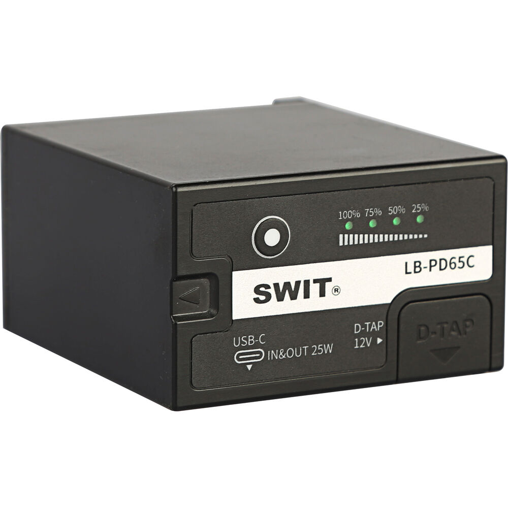 SWIT 65Wh Panasonic VBR59 Uyumlu Kamera Bataryası (D-Tap ve USB-C)