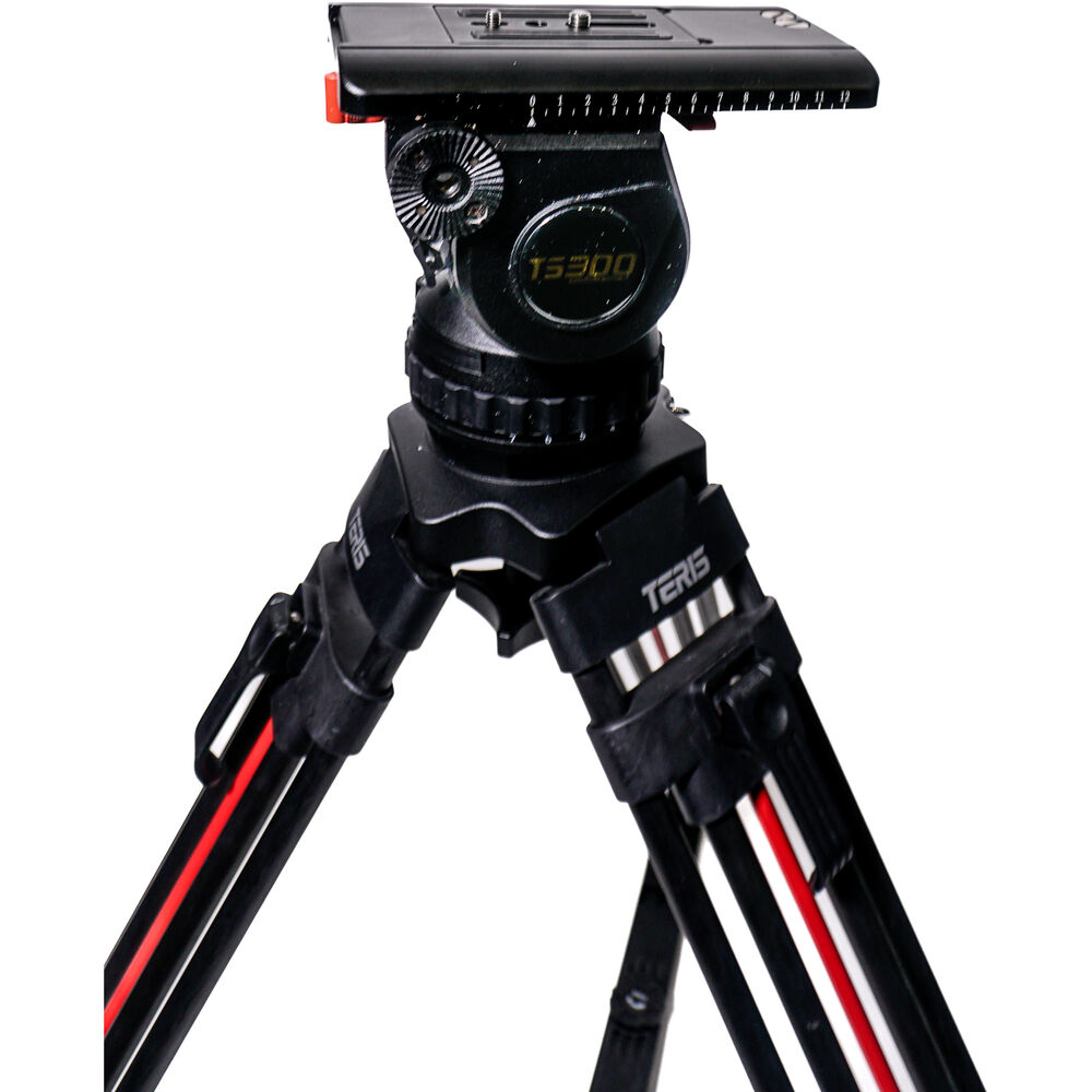 Teris TS300CF Carbon Fiber Fluid Head & Tripod Kit / 30 Kg