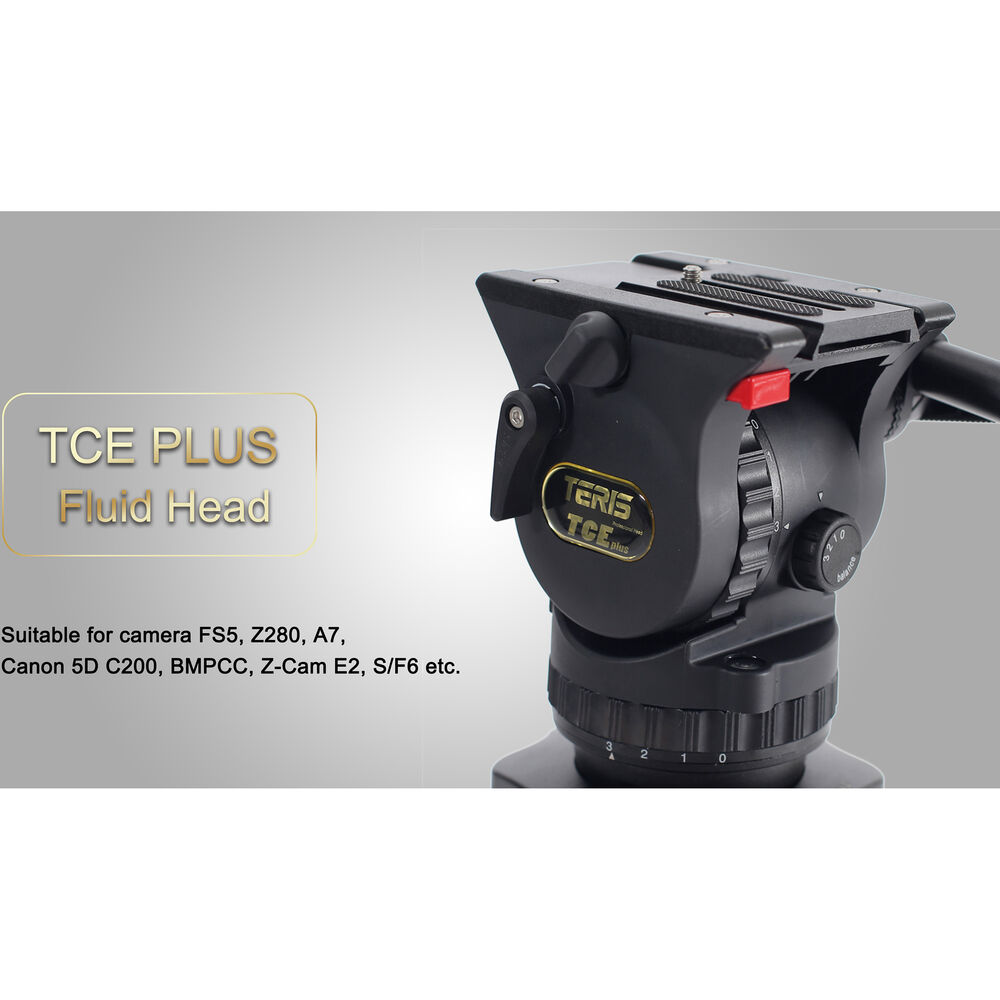 Teris TCE-CF PLUS Fluid Head & Tripod Kit (Karbon Fiber)