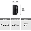 Sony E PZ 16-50mm f/3.5-5.6 OSS II Lens (Sony E, Siyah)