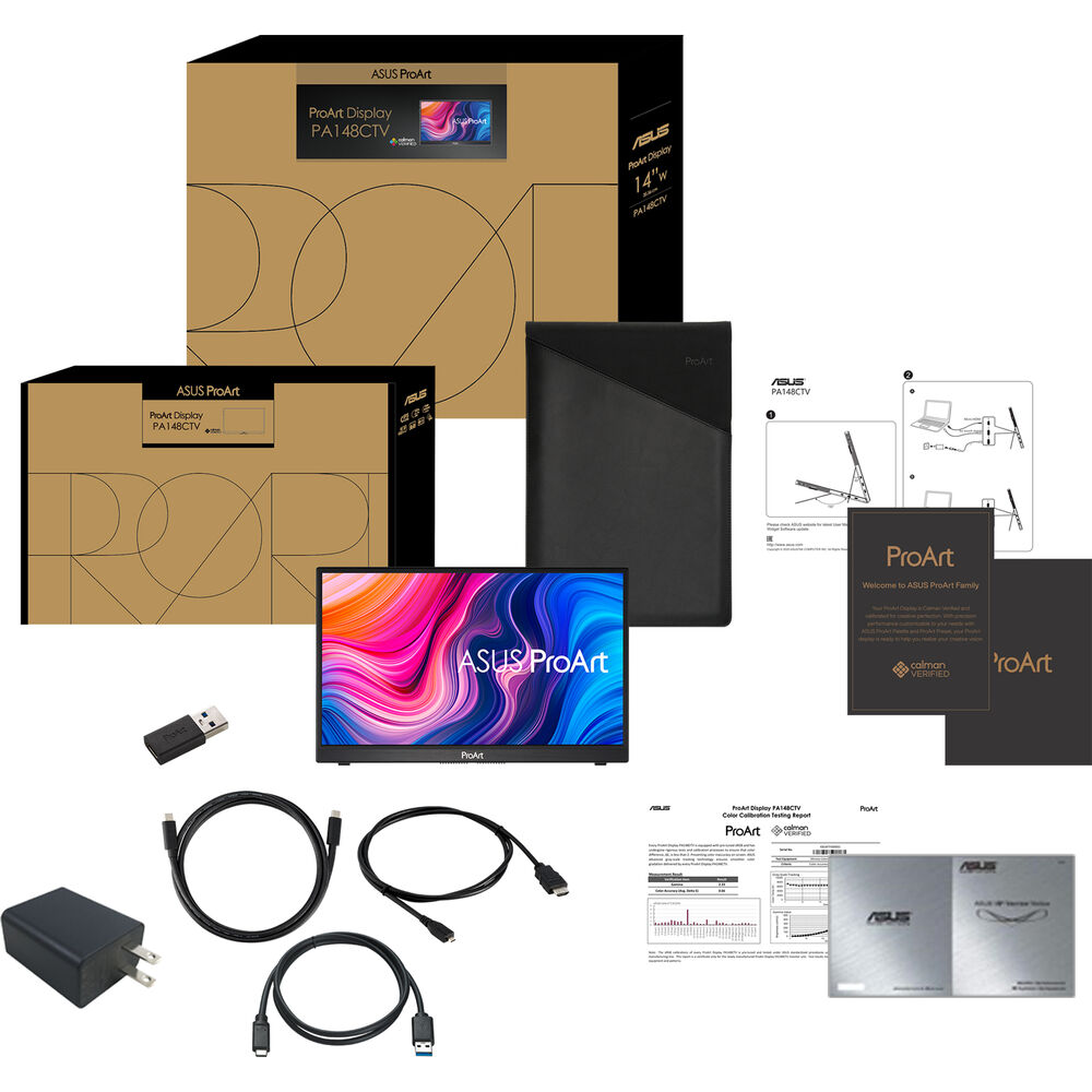 ASUS ProArt Display PA148CTV 14" IPS Taşınabilir Dokunmatik Monitör