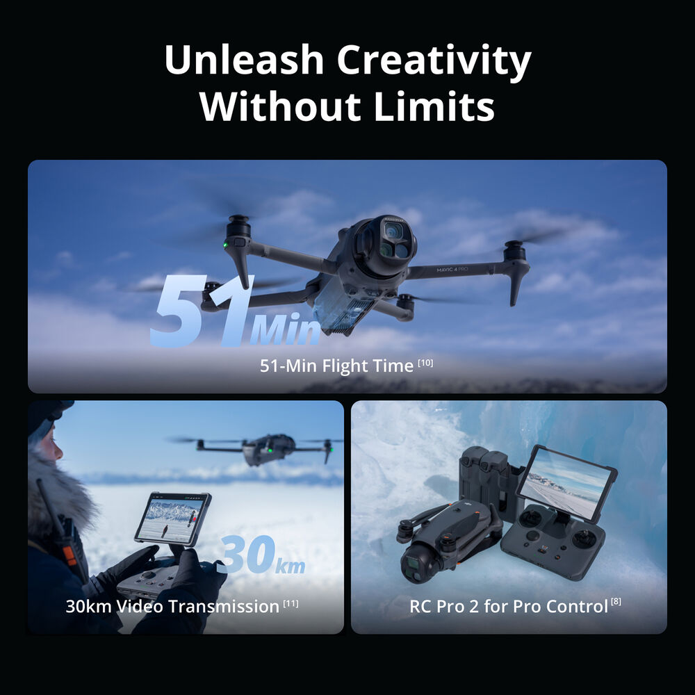 DJI Mavic 4 Pro Drone Creator Combo (DJI RC Pro 2, 512GB)