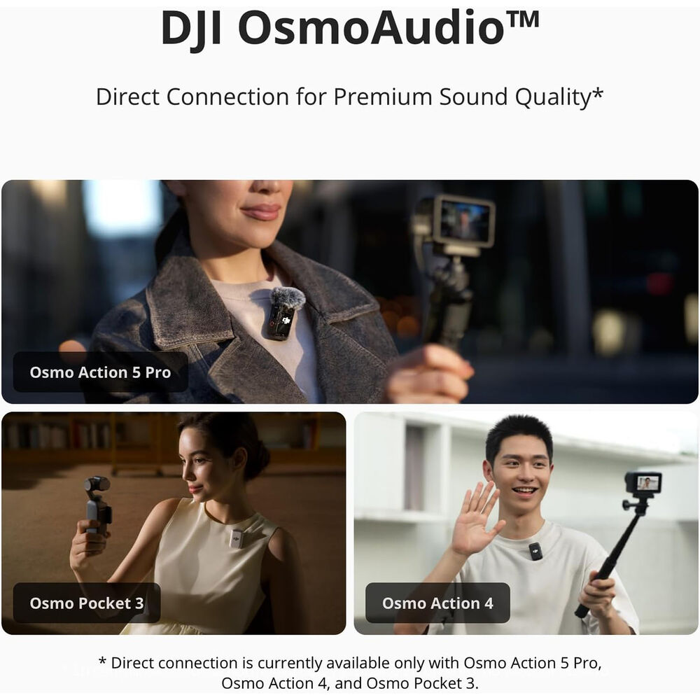 DJI Mic 2 Kablosuz Mikrofon Seti (2TX + 1RX + Şarj Kutusu)