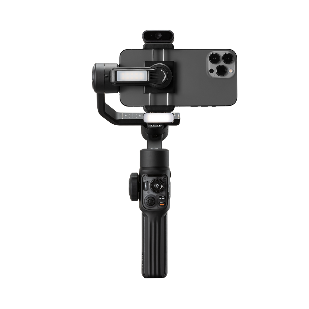 [127SM120] Zhiyun Smooth-5S AI Pro 3 Eksenli Gimbal Stabilizatör - Akıllı Yüz Takibi ve 12 Saat Süreli Çalışma Süresi ile Profesyonel Vide