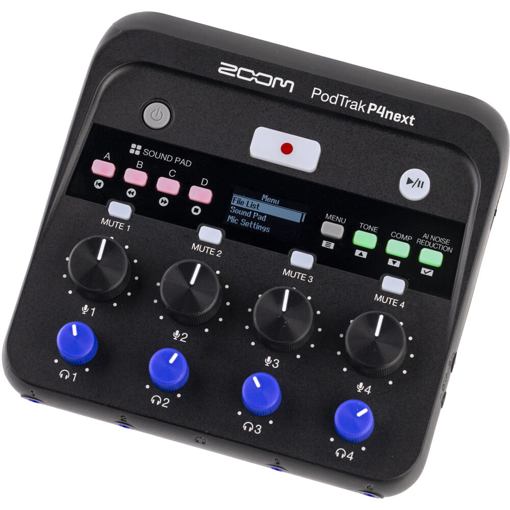 [P4 NEXT] Zoom PodTrak P4next Taşınabilir Multitrack Podcast Kayıt Cihazı