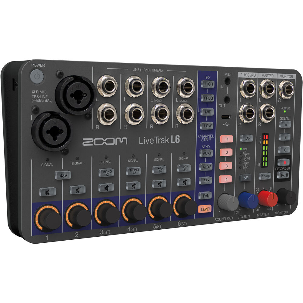 Zoom LiveTrak L6 10-Kanal Compact Dijital Mikser