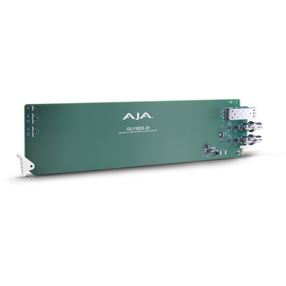 AJA openGear 2 Kanallı Fiber - SDI Dönüştürücü (Alıcı) / OG-FIBER-2R