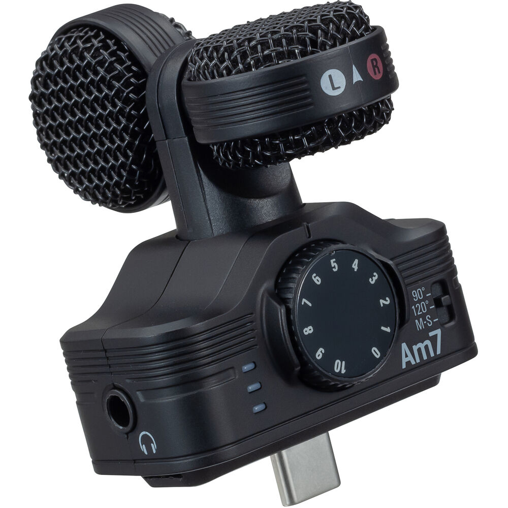 [AM7] Zoom Am7 Rotating Mid Side Stereo Capsule - USB-C (Android Uyumlu)