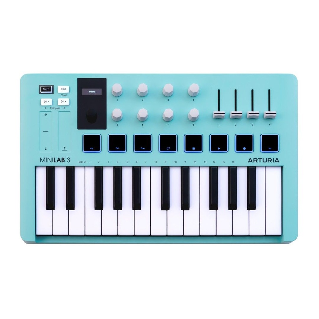 [8099] Arturia MiniLab 3 (Rose & Aqua Edition) - Aquamarine