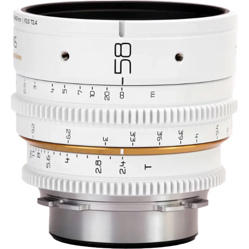 [AMP58W-PL] Dulens APO Mini Prime 58mm T2.4 Lens (ARRI PL, White)